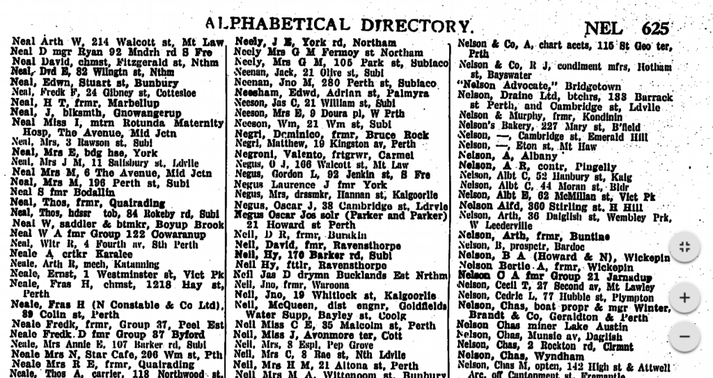 Post Office Directories 1930
